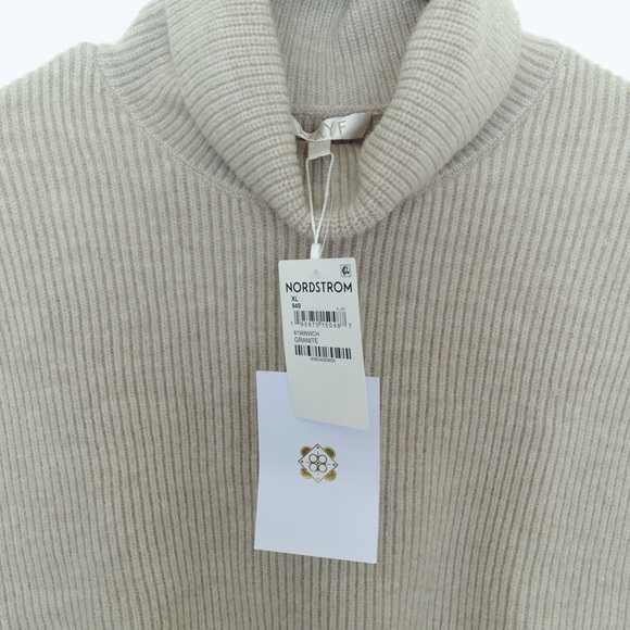 Wayf Kai Ribbed CapSleeveTurtleneck Sweater XL - Picture 5 of 7